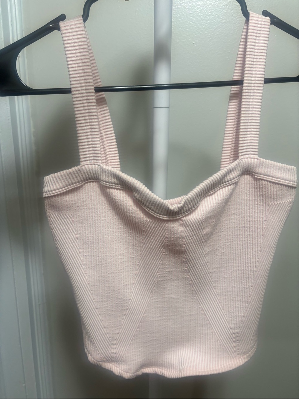 Free People Light Pink Ribbed Cropped Tank - Picture 5 of 5